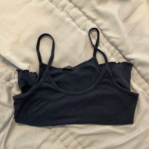 navy blue tank top